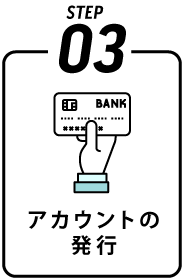 アカウントの発行